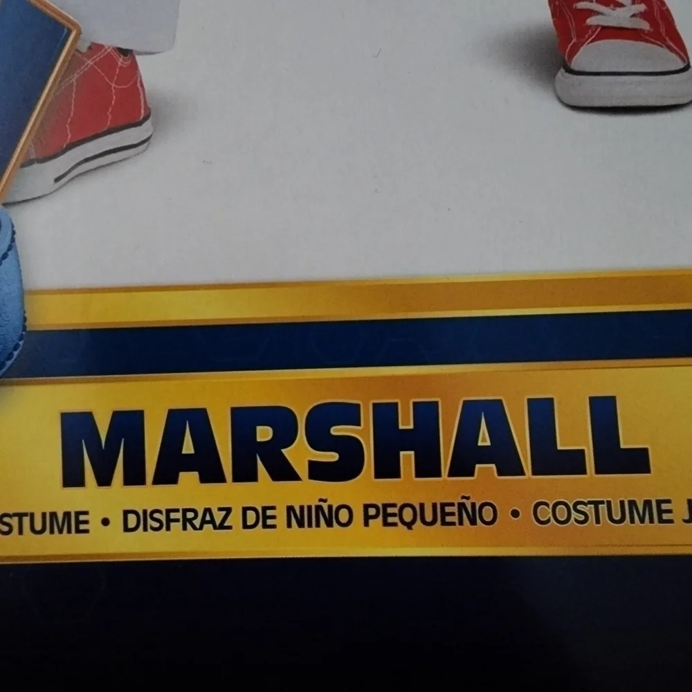 NWT Paw Patrol The Movie Marshall Fireman Dog Halloween Costume 2T Outfit & Hat